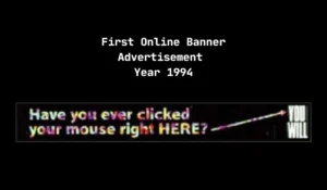 The First Digital Advertisement